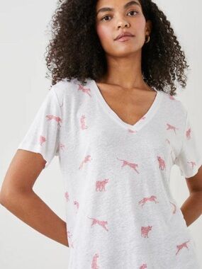 Rails CARA T-SHIRT ROSE LEOPARD Tee - L